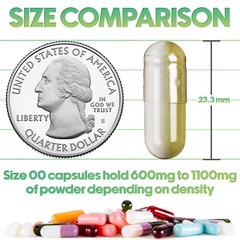 Size 00 Separated Clear Empty Vegan Capsules Veggie Caps Vegetable Pills
