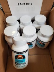 Source Naturals, L-Ornithine, 667 Mg, 50 Caps, Exp. 10/2026 – 7 Bottles