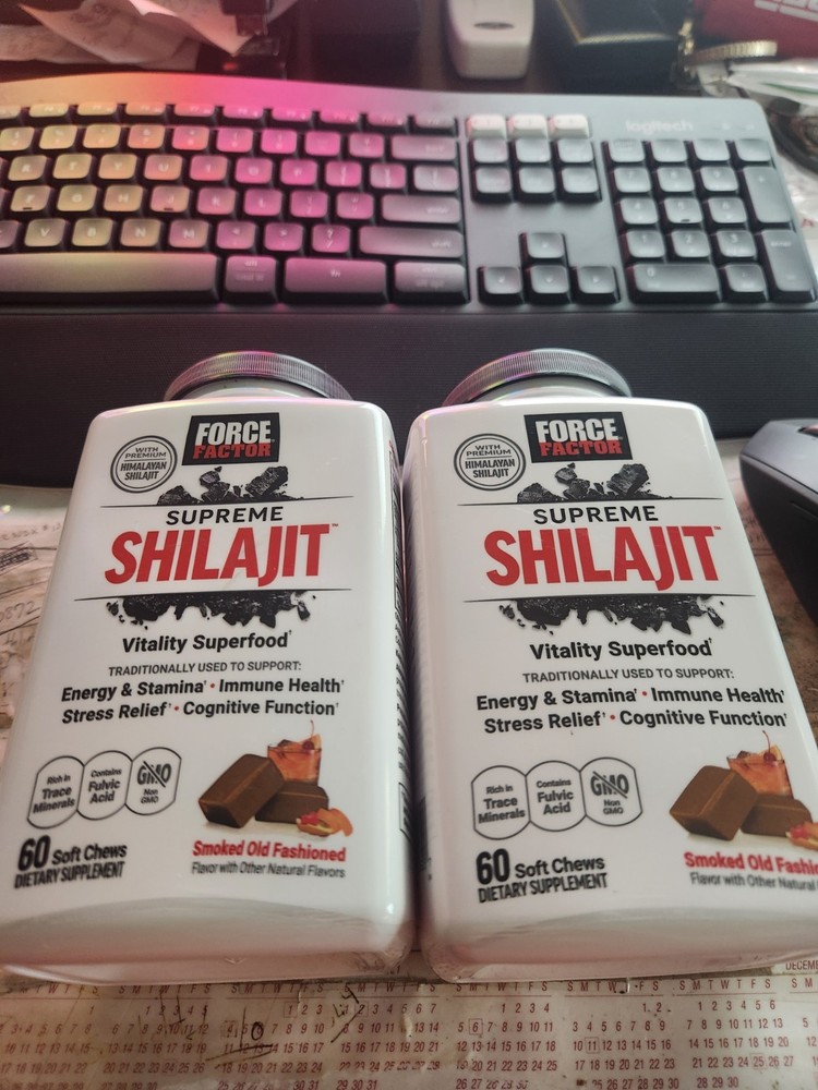 2-Force Factor Supreme Shilajit Vitality Superfood| Smoked old fashioned | 60 ch