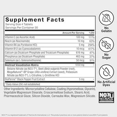 Beet Root Tablets 120 Count Grape Seed Extract Nitric Oxide Booster Heart