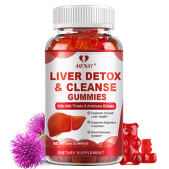 MENXI Liver Cleanse Gummies – Toxin Removal Support with Artichoke Extract & NAC