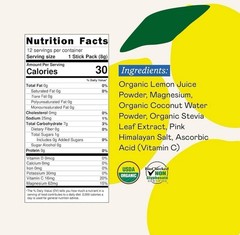 GoodOnya Organic Hydration | Lemon | 12 Sticks – New in Box