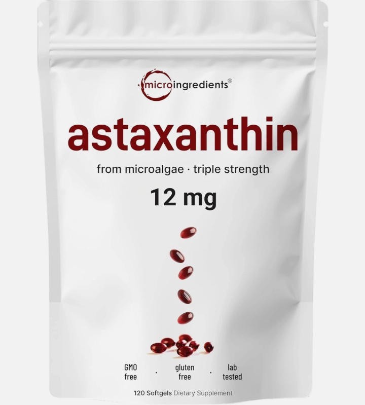 1/2/3 PACKS Astaxanthin 120 Softgels 12mg – Supports Eye Health and Joint Health