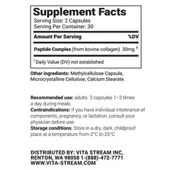 Collacell – Collagen Peptide Bioregulator 30 & 60 Capsules – Free Shipping