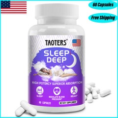 Deep Sleep Formula 60ct, Fall Asleep & Stay Asleep, Melatonin Sleeping Aid
