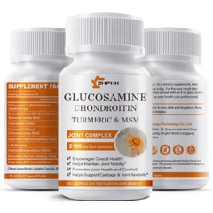 Glucosamine Chondroitin Turmeric MSM Triple Strength Joint Support 2100mg