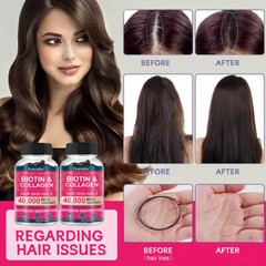 Biotin & Collagen Softgels – Anti-Aging, Hair Growth, Skin Health, Strong Nails