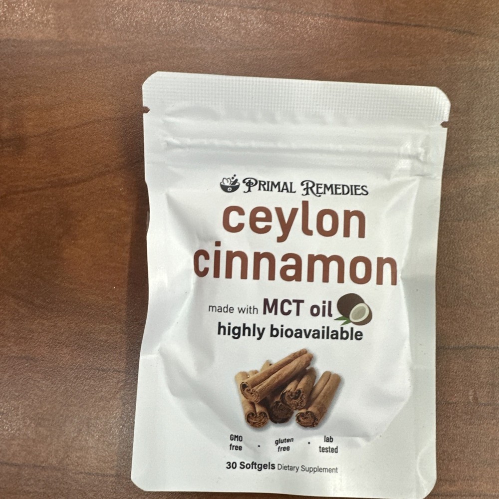 Primal Rem Cinnamon Ceylon Softgels, Ceylon Cinnamon Soft Gels 7200Mg 30 Softgel
