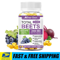 Total Beets Circulation Superfood Beet Root with Blood Pressure Support 120Pcs