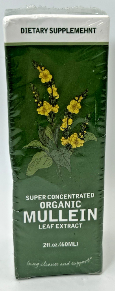 Mullein Leaf Extract Organic Supplement 2oz exp2/27 B73