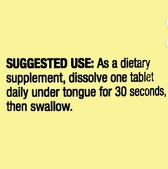Spring Valley Vitamin B12 Quick Dissolve Tablets Supplement 2500 Mcg Cherry 120*