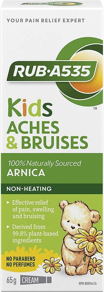 RUB·A535 Kids Natural Source Arnica Pain reliever cream for Aches, 65g