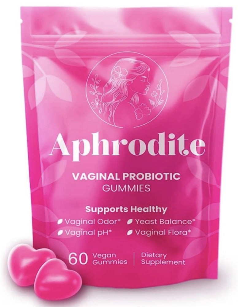 APHRODITE Women’s Probiotic Gummies Vaginal Odor Ph Flora Yeast Balance 60-ct