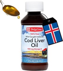Pure Cod Liver Oil Liquid 4 FL OZ – Nutrient-Rich Supplement for Daily Health