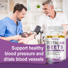Total Beets 1050mg Concentrated Beet Root 240 Capsules Circulation Support