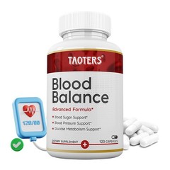 Blood Balance Advanced Formula Supports Healthy Blood Pressure – 120 Capsules