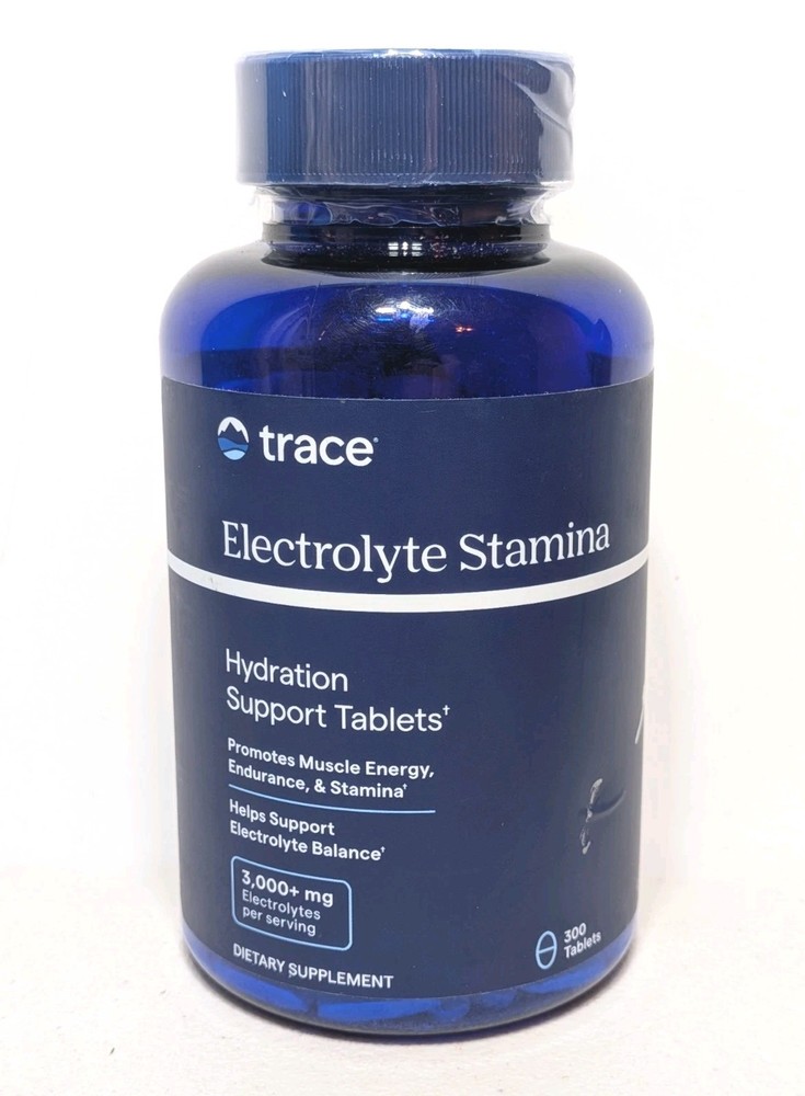 Trace Electrolyte Stamina Support Tablets 300 Tabs Exp 09/2027