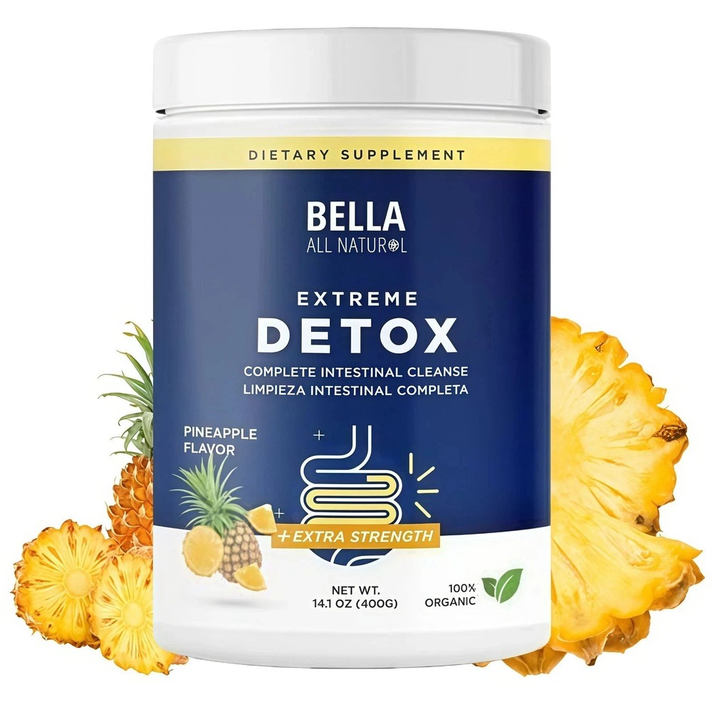 NEW LUXRY Bella All Natural Extreme Detox Powder -Complete Intestinal Cleanse