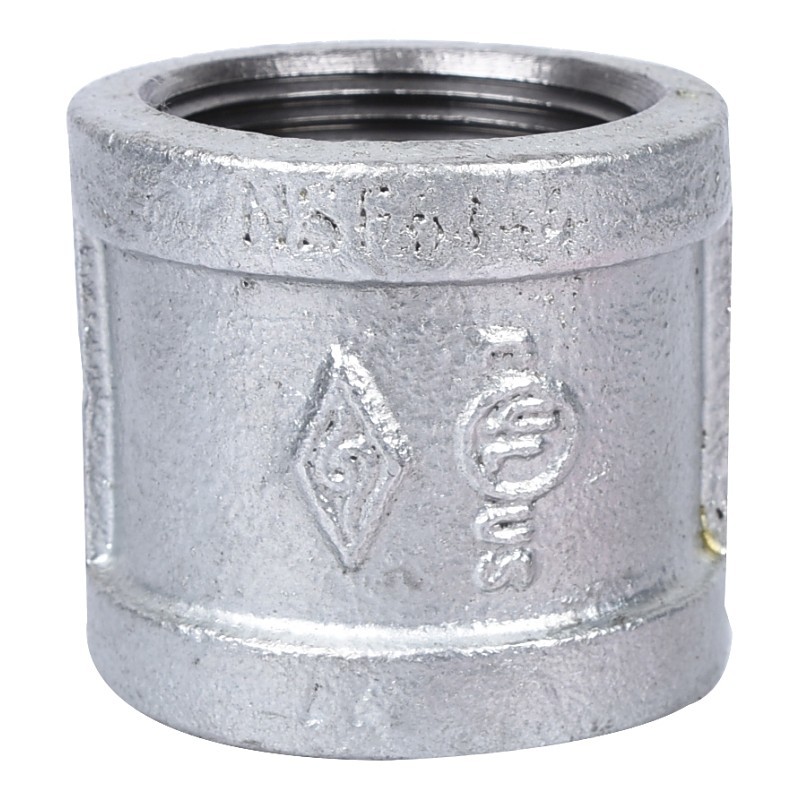 ProSource 21-1 1/4G Pipe Coupling, 1-1/4 in, Threaded, Malleable Steel, SCH 40 S