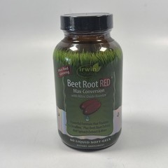 Irwin Naturals Beet Root RED Nitric Oxide Booster 60 Softgels exp: 10/2027 New