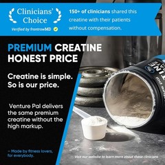 Micronized Creatine Monohydrate Powder – Gluten-Free & Keto Friendly, 10.6 Ounce