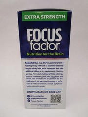 3 x Focus Factor Extra Strength Multivitamin Brain Health 60 Count Bottle 2/28