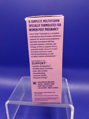 One A Day Postnatal Complete Multivitamin Post Pregnancy 60 softgels Exp 08/26