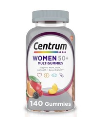 Centrum Women 50 plus Multivitamin Supplement Gummies, Assorted Fruit, 140 Count