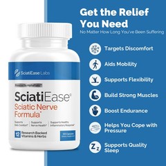 SciatiEase Labs Sciatic Nerve Formula- Build Muscle and Endurance, Improve Sleep