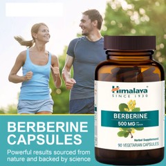Himalaya BERBERINE 500 mg Per Capsule , 90 Vegan Capsules