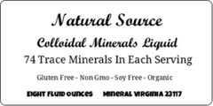 2 Bottles Natural Source Colloidal Liquid Minerals – 8oz X 2 (free shipping)
