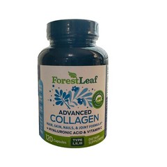 Forest Leaf Advanced Collagen Type 1,2,3 Vitamin C Hyaluronic Acid 100mg 120Caps