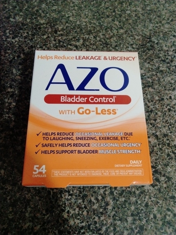AZO Bladder Control with Go-Less Daily Supplement Capsules – 54 Count Exp 09/26