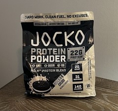 Jocko Protein Powder Cookies & Cream 22g Protein Low Sugar 24 Servings
