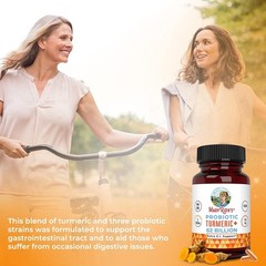 MaryRuth Organics Probiotic Turmeric + Extra GI Support | 62 Billion CFU | Or…