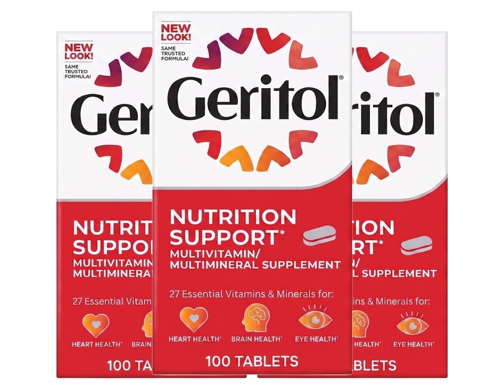 Geritol Complete Tablets 100 Count Pack Of 3
