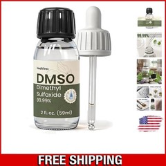 High Purity DMSO Liquid 2 oz – Low Odor & Glass Bottle with Precision Dropper