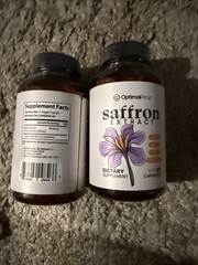 Optimal Prime Saffron Extract Dietary Supplement 180 Capsules Mood Energy 5/2028