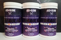 Axe & Sledge HydraulicV2 Non-stim Preworkout, Sugar Plum, 3 Tubs Sealed,10/2026✨