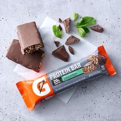 Gatorade Whey Protein Bars Mint Chocolate Crunch 2.8 oz bars Pack of 12 20g
