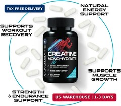 Creatine Monohydrate 3000mg Per Serving – 3X Strength Micronized Creatine Powder