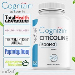 Cognizin Citicoline- 500mg CDP Choline Supplement 60 Servings