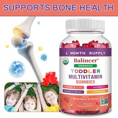 Toddler Multivitamin Gummies | Full Spectrum Kids Daily Nutrient Support,60Chews
