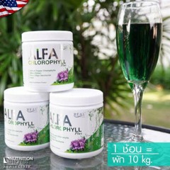 2x Real Elixir Alfa Chlorophyll Plus 100% Natural Fiber Powder Drink Detox Halal