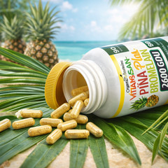 Ultra Strength Bromelain Pineapple Enzyme Bottle 2600g 90 Capsules Pills NoGMO