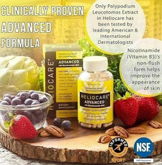 Heliocare Advanced Nicotinamide B3 Skin Health 120 Capsules Exp: /2027 NEW