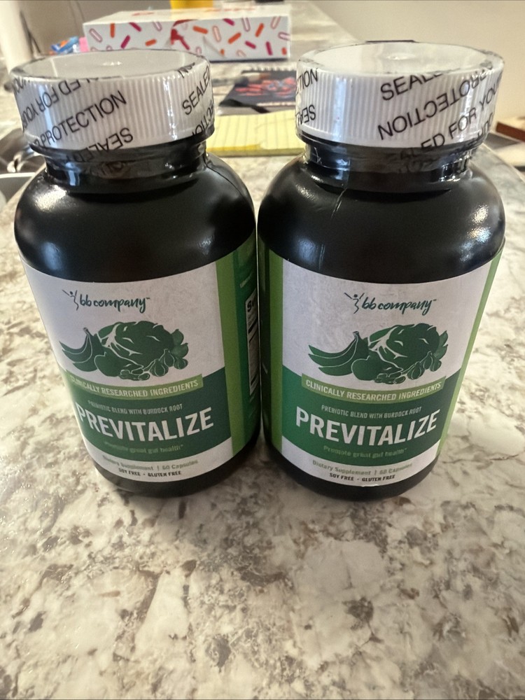 BB Company “Previtalize” Super Prebiotic Enhanced Herbal Blend Exp 8/26 Lot Of 2