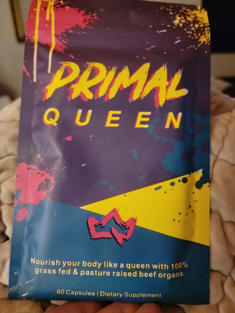 Primal Queen Female-Optimized Beef Organ Superfood Supplements, 120 Capsules