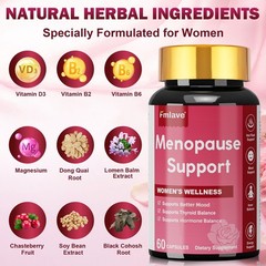 2set Menopause Support Supplement for Women – Hormone Balance, Hot Flashes 120ct