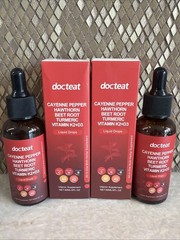 Cayenne Pepper Hawthorn Beet Root Turmeric Vitamin K2+D3 Solution-120ml 2 Pk